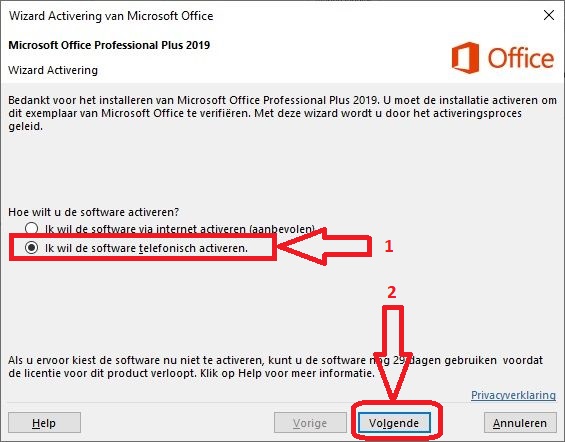 microsoft office pro plus online installeren step 6